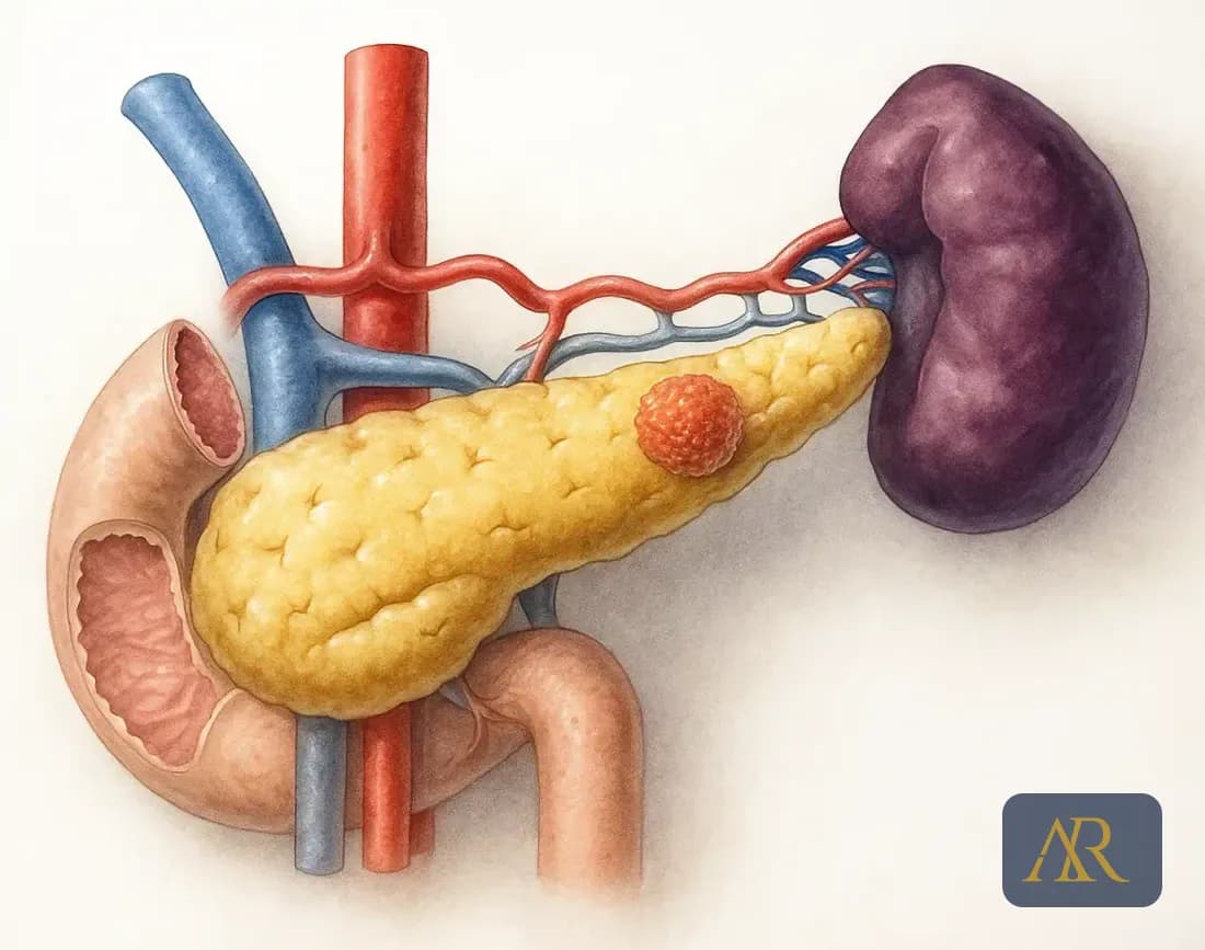 tumor no corpo e na cauda do pâncreas